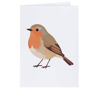 Azeeda 4 x 'Robin Red Breast' Gift Tags/Labels (GI00130144)