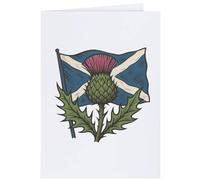 Azeeda 4 x 'Scottish Thistle & Saltire' Gift Tags/Labels (GI00136036)