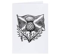 Azeeda 4 x 'Scottish Thistle & Saltire' Gift Tags/Labels (GI00136039)