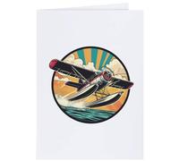 Azeeda 4 x 'Seaplane Taking Off' Gift Tags/Labels (GI00131983)