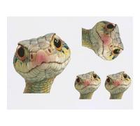Azeeda 4 x 'Snake Close Up' Temporary Tattoos - Water Resistant, Skin-Safe, Non-Toxic Transfers, Mixed Sizes (TO00102622)