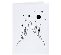 Azeeda 4 x 'Stars Above The Mountain' Gift Tags/Labels (GI00131704)