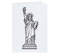 Azeeda 4 x 'Statue of Liberty' Gift Tags/Labels (GI00132337)