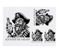 Azeeda 4 x 'Sun Over The Yardarm' Temporary Tattoos (TO00105242)