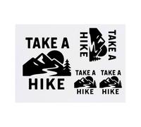 Azeeda 4 x 'Take a Hike Mountains' Temporary Tattoos - Water Resistant, Skin-Safe, Non-Toxic Transfers, Mixed Sizes (TO00088422)