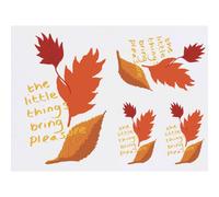 Azeeda 4 x 'The Little Things Bring Pleasure ' Temporary Tattoos - Water Resistant, Skin-Safe, Non-Toxic Transfers, Mixed Sizes (TO00093522)