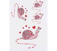 Azeeda 4 x 'The Love Snail' Temporary Tattoos (TO00069026)