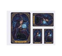 Azeeda 4 x 'The Magician Tarot Card' Temporary Tattoos - Water Resistant, Skin-Safe, Non-Toxic Transfers, Mixed Sizes (TO00086962)