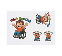 Azeeda 4 x 'This is How I Roll' Temporary Tattoos - Water Resistant, Skin-Safe, Non-Toxic Transfers, Mixed Sizes (TO00089692)