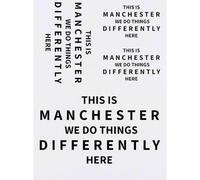 Azeeda 4 x 'This Is Manchester We Do Things Differently' Temporary Tattoos - Water Resistant, Skin-Safe, Non-Toxic Transfers, Mixed Sizes (TO00106130)