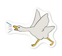 Azeeda 4 x 'Trans Pride Goose' White Premium Vinyl Decal Stickers - Waterproof, Durable & Easy to Apply - Ideal for Car Bumpers, Windows, Bins and More - Small (50mm) (DW00070409)