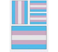 Azeeda 4 x 'Transgender Pride Flag' Temporary Tattoos (TO00014731)