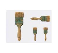 Azeeda 4 x 'Vintage Artist Painter Paint Brush Tool' Temporary Tattoos - Water Resistant, Skin-Safe, Non-Toxic Transfers, Mixed Sizes (TO00092808)