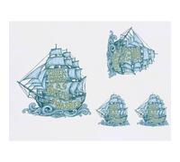 Azeeda 4 x 'Vintage Ship' Temporary Tattoos (TO00108134)