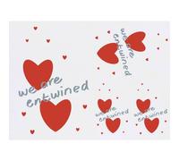 Azeeda 4 x 'We Are Entwined ' Temporary Tattoos - Water Resistant, Skin-Safe, Non-Toxic Transfers, Mixed Sizes (TO00099382)