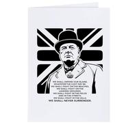Azeeda 4 x 'We Shall Never Surrender' Gift Tags/Labels (GI00135100)