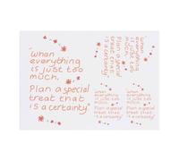 Azeeda 4 x 'When Everything Is Just Too Much ' Temporary Tattoos - Water Resistant, Skin-Safe, Non-Toxic Transfers, Mixed Sizes (TO00092332)