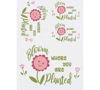 Azeeda 4 x 'Where You Are Planted' Temporary Tattoos (TO00107962)