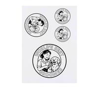 Azeeda 4 x 'World's Best Groomer' Temporary Tattoos - Water Resistant, Skin-Safe, Non-Toxic Transfers, Mixed Sizes (TO00089980)