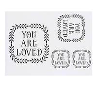 Azeeda 4 x 'You Are Loved' Temporary Tattoos (TO00103430)