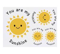 Azeeda 4 x 'You are my sunshine' Temporary Tattoos - Water Resistant, Skin-Safe, Non-Toxic Transfers, Mixed Sizes (TO00106008)