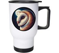 Azeeda 400ml 'Barn Owl by Moonlight' Reusable Coffee/Travel Mug (MG00094763)