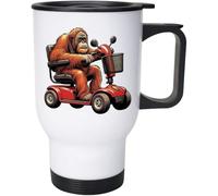Azeeda 400ml 'Orang Utan On Mobility Scooter' Reusable Coffee/Travel Mug (MG00080332)