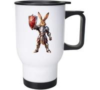 Azeeda 400ml 'Paladin Rabbit' Reusable Coffee/Travel Mug (MG00108763)