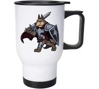 Azeeda 400ml 'Paladin Wolf' Reusable Coffee/Travel Mug (MG00108755)