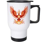 Azeeda 400ml 'Phoenix Rising from Flames' Reusable Coffee/Travel Mug (MG00101195)