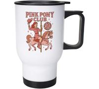 Azeeda 400ml 'Pink Pony Club' Reusable Coffee/Travel Mug (MG00090987)