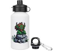 Azeeda 400ml 'Troll on Rock' Kids Reusable Water/Drinks Bottle (WT00102633)