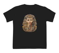 Azeeda 5-6 Years 'Egyptian Pharaoh Front View' Children's/Kid's T-Shirt (Black) (TS00431317)
