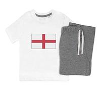 Azeeda 5-6 Years 'England Flag' Kids Nightwear/Pyjama Set (KP00016630) White