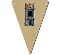 Azeeda 5 x 140mm 'Castle Themed Arcade Machine' Bunting Pennants/Flags (BN00099718)