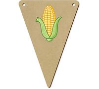 Azeeda 5 x 140mm 'Corn on the Cob' Bunting Pennants/Flags (BN00097702)