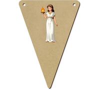 Azeeda 5 x 140mm 'Greek Goddess Hestia' Bunting Pennants/Flags (BN00096879)