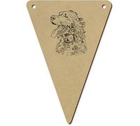 Azeeda 5 x 140mm 'Irish Setter Dog' Bunting Pennants/Flags (BN00092600)