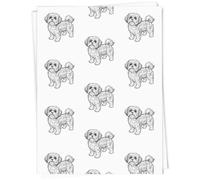 Azeeda 5 x A1 'Adorable Shih Tzu Dog Standing' Gift Wrap/Wrapping Paper Sheets (GI00133479)