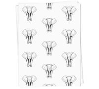Azeeda 5 x A1 'African Elephant' Gift Wrap/Wrapping Paper Sheets (GI00127962)