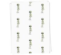 Azeeda 5 x A1 'Alien Character' Gift Wrap/Wrapping Paper Sheets (GI00123774)
