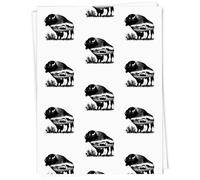 Azeeda 5 x A1 'American Bison' Gift Wrap/Wrapping Paper Sheets (GI00117352)