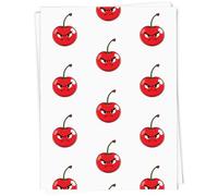 Azeeda 5 x A1 'Angry Cherry' Gift Wrap/Wrapping Paper Sheets (GI00141396)