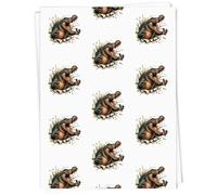 Azeeda 5 x A1 'Angry Crocodile Breakout' Gift Wrap/Wrapping Paper Sheets (GI00126588)