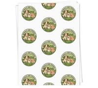Azeeda 5 x A1 'Animals Are Friends Not Food' Gift Wrap/Wrapping Paper Sheets (GI00119407)