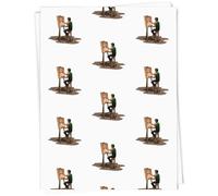 Azeeda 5 x A1 'Artist Painting' Gift Wrap/Wrapping Paper Sheets (GI00019368)