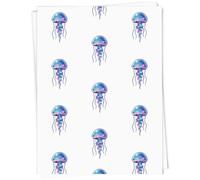 Azeeda 5 x A1 'Astral Jellyfish' Gift Wrap/Wrapping Paper Sheets (GI00133299)