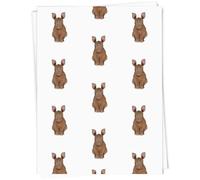 Azeeda 5 x A1 'Baby Rhino Sitting' Gift Wrap/Wrapping Paper Sheets (GI00119557)