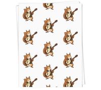 Azeeda 5 x A1 'Bard Squirrel' Gift Wrap/Wrapping Paper Sheets (GI00141951)