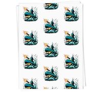 Azeeda 5 x A1 'Battle Submarine' Gift Wrap/Wrapping Paper Sheets (GI00120936)
